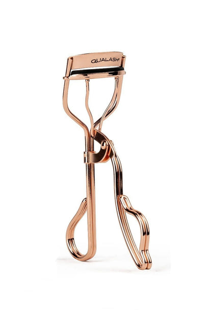 QUALASH professional eyelash curler – sleek rose gold metal finish